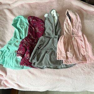 Carter's Kids Jackets in Mint, Burgundy, Gray, and Pink